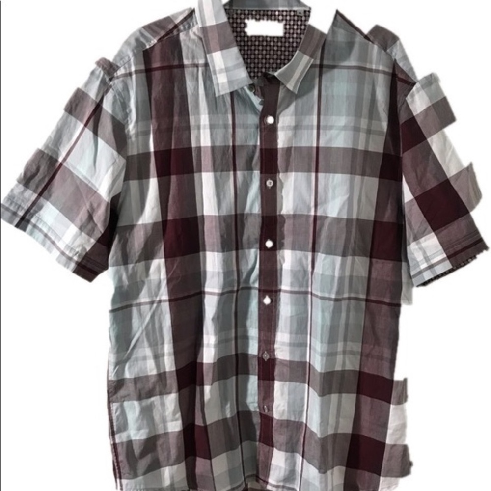 7 Diamonds Plaid Lightweight SS Shirt XL